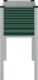 vidaXL Donica ogrodowa, zielona, 100x41x90 cm, stal 5