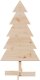 vidaXL Drewniana choinka do udekorowania, 100 cm, lite drewno sosnowe 2