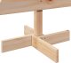 vidaXL Drewniana choinka do udekorowania, 100 cm, lite drewno sosnowe 5