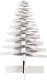 vidaXL Drewniana choinka do udekorowania, biała, 100 cm, sosnowa 3