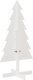 vidaXL Drewniana choinka do udekorowania, biała, 120 cm, sosnowa 5