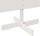 vidaXL Drewniana choinka do udekorowania, biała, 150 cm, sosnowa 5