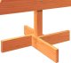 vidaXL Drewniana choinka do udekorowania, woskowy brąz, 100 cm, sosna 5
