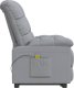 vidaXL Fotel masujący, jasnoszary, obity tkaniną 4