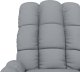 vidaXL Fotel masujący, jasnoszary, obity tkaniną 8