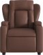 vidaXL Fotel rozkładany, brązowy, sztuczna skóra 3