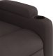 vidaXL Fotel rozkładany, ciemnobrązowy, obity tkaniną 8