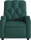 vidaXL Fotel rozkładany, ciemnozielony, tapicerowany tkaniną 6