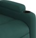 vidaXL Fotel rozkładany, ciemnozielony, tapicerowany tkaniną 8