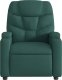 vidaXL Fotel rozkładany, ciemnozielony, tapicerowany tkaniną 3