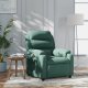 vidaXL Fotel rozkładany, ciemnozielony, tapicerowany tkaniną 1