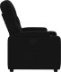 vidaXL Fotel rozkładany, czarny, obity tkaniną 7