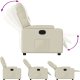vidaXL Fotel rozkładany, kremowy, sztuczna skóra 4