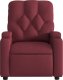 vidaXL Fotel rozkładany, winna czerwień, obity tkaniną 6