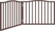 vidaXL Składana bramka dla psa, 2 panele, brązowy dąb, 160 cm, drewno 1