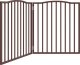 vidaXL Składana bramka dla psa, 2 panele, brązowy dąb, 160 cm, drewno 2