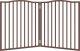 vidaXL Składana bramka dla psa, 2 panele, brązowy dąb, 160 cm, drewno 4