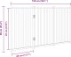 vidaXL Składana bramka dla psa, 3 panele, brązowy dąb, 150 cm, drewno 9