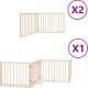 vidaXL Składana bramka dla psa, z drzwiami, 8 paneli, 640 cm 2