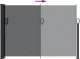 vidaXL Zwijana markiza boczna, czarna, 140 x 600 cm 5