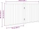 vidaXL Składana bramka zabezpieczająca dla psa, 2 panele, 160 cm 9