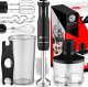 Blender BLENDER RĘCZNY 1200W WIELOZADANIOWY MIKSER Z ZŁOTYM OSTRZEM ROZDRABNIACZ 1