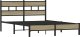 vidaXL Łóżko bez materaca, dąb sonoma, 137x190 cm 3