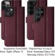 Surazo SURAZO Premium MJ - Skórzane Etui Na Smartphone Portfel z Klapką - Burgund Google Pixel 8 Pro 2