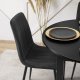 Mebel Elite Krzesło Tapicerowane do Jadalni IBIS Czarne Welurowe Nowoczesne Loft 5