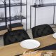 Mebel Elite Krzesło Tapicerowane do Salonu VIKI Czarne Welurowe Nowoczesne Loft 3