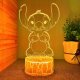 Lampka biurkowa Creative Lampka Nocna Dla Dzieci Lilo I Stich 3D Led 1