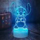 Lampka biurkowa Creative Lampka Nocna Dla Dzieci Lilo I Stich 3D Led 2