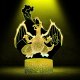 Lampka biurkowa Creative Lampka Nocna Biurkowa Dla Dzieci Charizard Pokemon Go Podświetlany + Pilot 4
