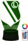 Lampka biurkowa Creative Lampka Nocna Biurkowa Legia Warszawa Herb Logo Podświetlany 3D + Pilot 1
