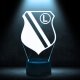 Lampka biurkowa Creative Lampka Nocna Biurkowa Legia Warszawa Herb Logo Podświetlany 3D + Pilot 2