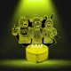 Lampka biurkowa Creative Lampka Nocna Biurkowa Dla Dzieci Fnaf Five Nights At Freddy's Led + Pilot 3