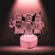Lampka biurkowa Creative Lampka Nocna Biurkowa Dla Dzieci Fnaf Five Nights At Freddy's Led + Pilot 4