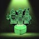 Lampka biurkowa Creative Lampka Nocna Biurkowa Dla Dzieci Fnaf Five Nights At Freddy's Led + Pilot 5
