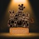 Lampka biurkowa Creative Lampka Nocna Biurkowa Dla Dzieci Fnaf Five Nights At Freddy's Led + Pilot 3