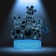 Lampka biurkowa Creative Lampka Nocna Biurkowa Dla Dzieci Fnaf Five Nights At Freddy's Led + Pilot 4