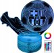 Lampka biurkowa Creative Lampka Nocna Biurkowa Dla Dzieci Fc Barcelona Piłka Korki 16 Led 3D + Pilot 1