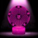 Lampka biurkowa Creative Lampka Nocna Biurkowa Dla Dzieci Fc Barcelona Piłka Herb 16 Led 3D + Pilot 3