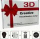 Lampka biurkowa Creative Lampka Nocna Biurkowa Dla Dzieci Fc Barcelona Piłka Herb 16 Led 3D + Pilot 7