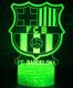 Lampka biurkowa Plexido Lampka Nocna Dla Dzieci Fc Barcelona Herb Led 3D 2