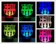 Lampka biurkowa Plexido Lampka Nocna Dla Dzieci Fc Barcelona Herb Led 3D 3