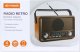 Głośnik Hykker Radio RETRO z Bluetooth, USB i czytnikiem kart 7