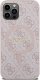 Guess Guess GUHMP12MG4GFRP iPhone 12/12 Pro 6.1" różowy/pink hardcase 4G Collection Leather Metal Logo MagSafe 11