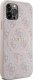 Guess Guess GUHMP12MG4GFRP iPhone 12/12 Pro 6.1" różowy/pink hardcase 4G Collection Leather Metal Logo MagSafe 12