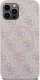 Guess Guess GUHMP12MG4GFRP iPhone 12/12 Pro 6.1" różowy/pink hardcase 4G Collection Leather Metal Logo MagSafe 3
