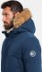 Kurtka męska Ombre Długa ocieplana męska kurtka parka z rozpinanym dołem  granatowa V5 OM-JALJ-0184 XL 3